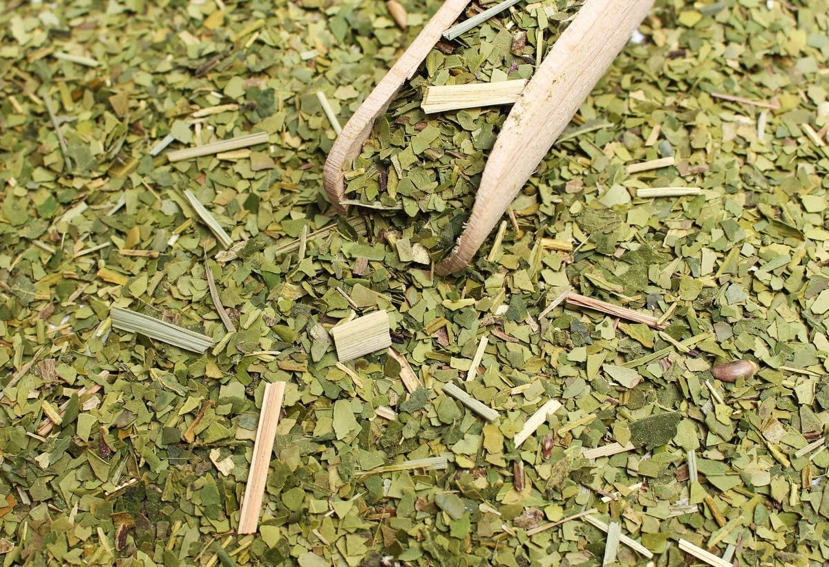 BIO Biologische Mate Thee ● Yerba Mate Thee met citroengras ● 200 g Verse Braziliaanse Mate Thee ● Ongebrand, hete lucht gedroogd ● Alleen biologische ingrediënten ● Losse groene thee