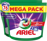 Wasmiddel Ariel PODS All-In-1, 76 wasbeurten, kleurwasmiddel, heldere reiniging Wasmiddelen Rufe Naty Shop 76 capsules Model Vorige