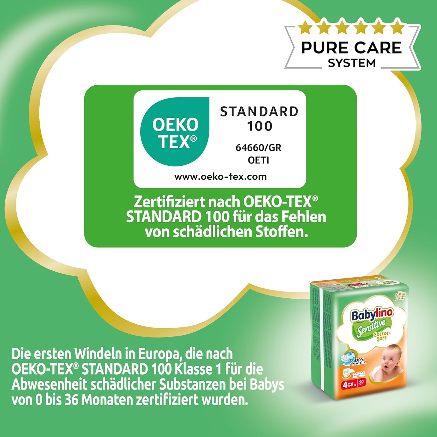 Babyluiers Sensitive maat 4, Maxi (8-13 kg), 20 stuks