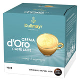 NESCAFÉ Dolce Gusto Dallmayr Prodomo, XXL-Vorratsbox, 90 Kaffeekapseln (3 x 30 Kapseln) & Dallmayr Crema d'Oro Caffè Latte (48 Kaffeekapseln, 48 Getränke, cremig&ausgefungen) 3er-pakket (3 x 16 Kapseln)