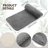 Nekkussen voor fauteuil, pluche verstelbaar kussen, nekrol, antislip fleece, bank, nekkussen voor op reis, thuis, ligstoel, bank, fauteuil (donkergrijs)