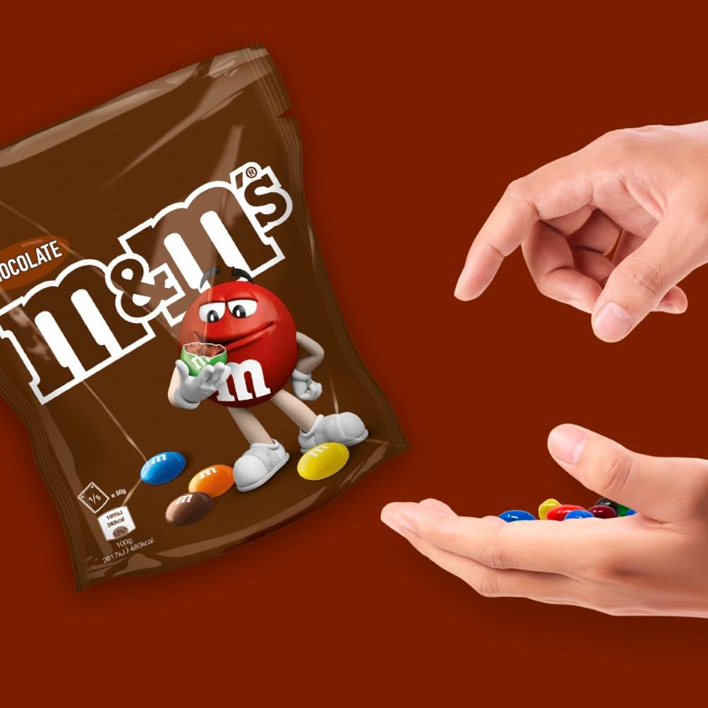 INHOUD: Zakje M&M'S chocolade van 363 gram, de beste kwaliteit dankzij de geselecteerde ingrediënten