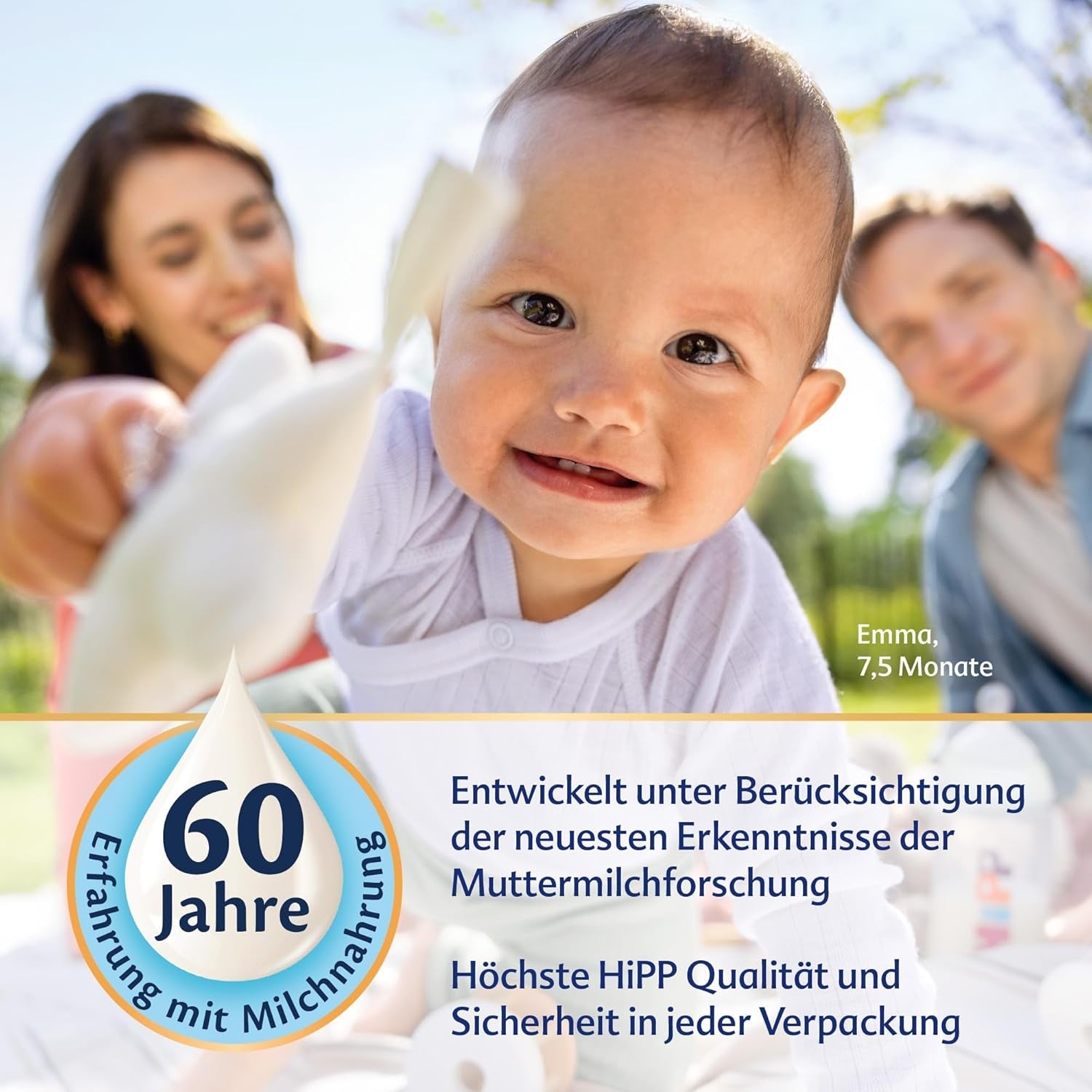 HiPP 2 Biologische Combiotik (4 x 600g), opvolgmelk na 6 maanden, met zetmeel, natuurlijke culturen van melkzuur, GOS, Omega-3 (DHA, ALA), van de beste biologische kwaliteit