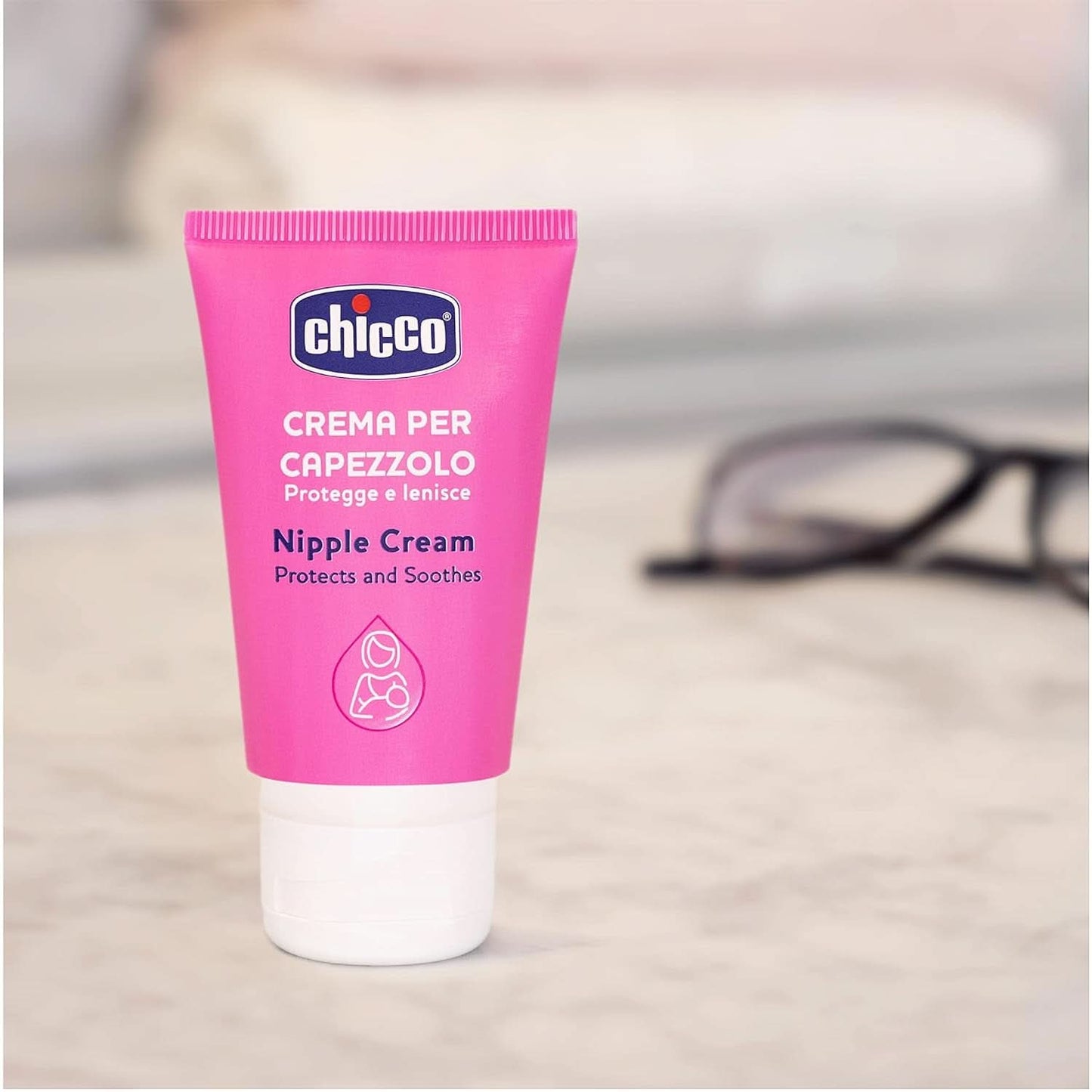 Chicco Brustwarzencreme, Bereitet Die Brustwarze Auf Das Stillen Vor, Nährend, Parfümfrei Und Sicher Für Kinder, Hinterlässt Keine Flecken Auf Dem Gewebe Accessoires Voeding en borstvoeding Bebe Naty Shop