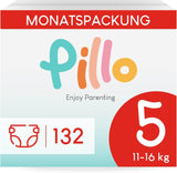 Luiers Pillo 3 - Doos met 168 luiers, 6 verpakkingen van elk 28 luiers, maat 3 - Midi (6-10 kg) - Luiers voor baby's