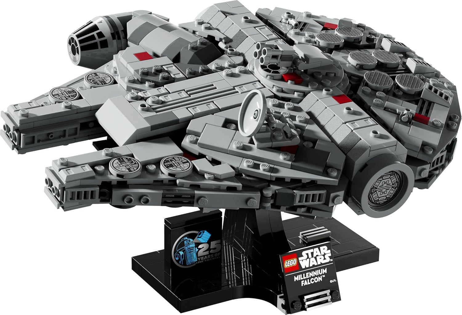 LEGO Star Wars Millennium Falcon 25-jarig jubileumset voor volwassenen Bouwbaar schip A New Hope Verzamelbaar ruimteschip Modelset Cadeaus voor mannen Vrouwen 75375 Bouwsets Bekijk de LEGO-Store