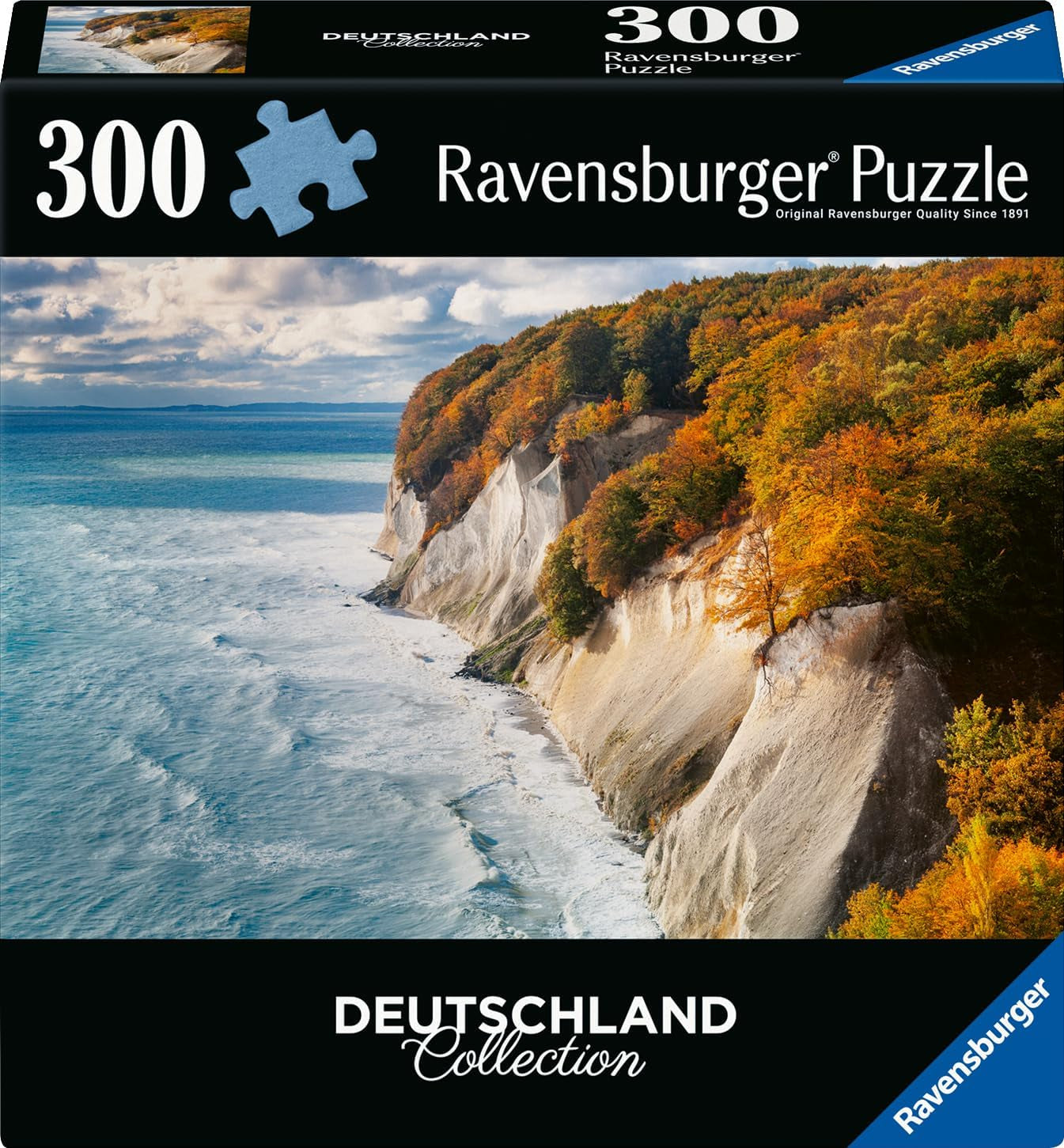 Ravensburger puzzel 12001479 - Kreidefelsen Auf Rügen - puzzel van 300 stukjes Duitsland collectie voor volwassenen 14+ puzzel Naty Shop standaardtitel
