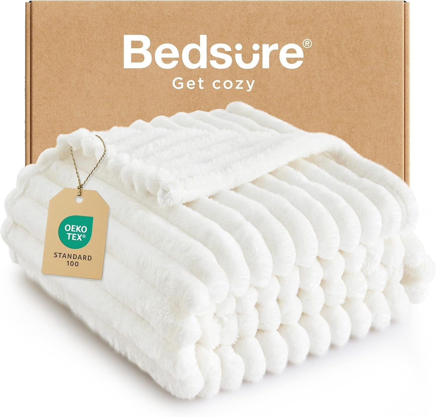 BEDSURE Saliegroene fleecedeken voor bank - Superzachte, gezellige dekens voor dames, schattige kleine deken voor meisjes, 127 x 152 cm bedden en dekens Besuche den BEDSURE-Store Garden White/Opulent Tee Xl (50" X 70")
