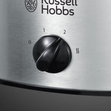 Russell Hobbs slowcooker, 3,5 liter antiaanbaklaag, roestvrij staal, 3 temperatuurinstellingen en warmhoudfunctie, 160 W slowcooker Naty Shop