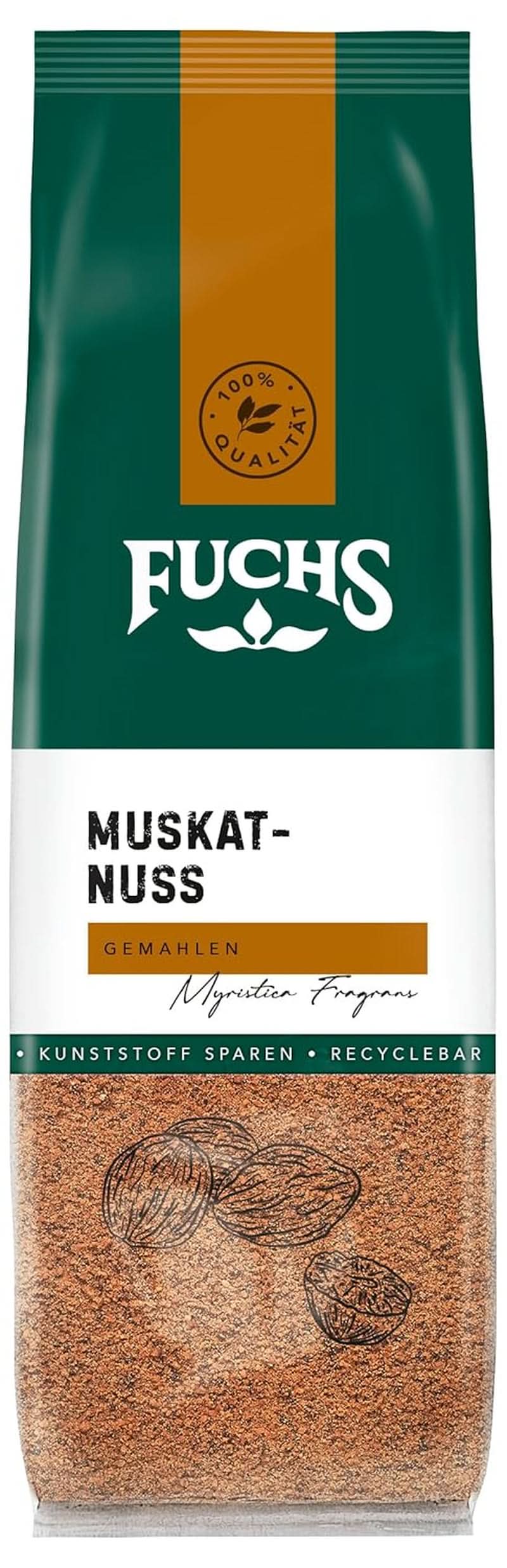 Fuchs - Gemalen nootmuskaat, 50 gram Condimente Naty Shop