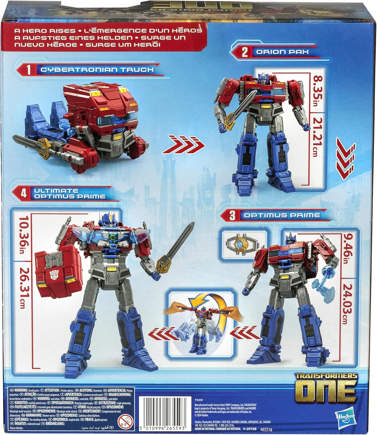 Transformers One Power Flip Optimus Prime (Orion Pax) interactief beeldje Actiefiguren Naty Shop