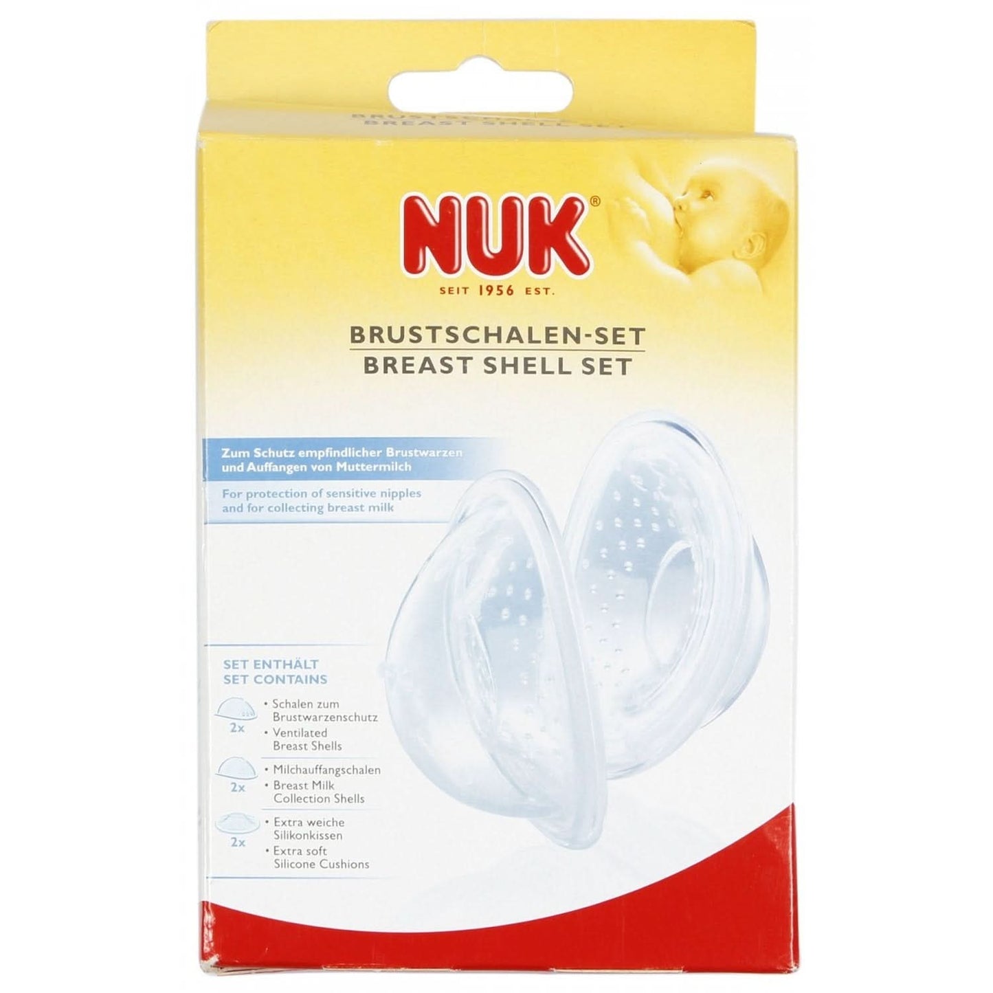 NUK Brustchhalen-Set, 6-Teiliges Komplett-Set Accessoires Voeding en Borstvoeding Bebe Naty Shop
