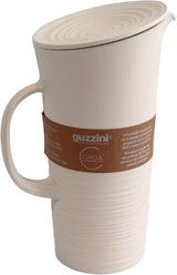 Guzzini - Tierra, Karaf met deksel - Melkwit, 18,7 x 13,4 x 10 x h26,9 cm | 1800 cc - 181701156, Bianco