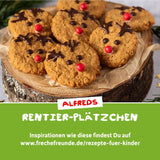 FRECHE FREUNDE Biologisch knijpfruitzakje met appels, aardbeien, rode biet en wortel, fruit- en groentepuree in knijpzakje voor baby's vanaf 6 maanden, veganistisch, 6 stuks (6 x 100 g)