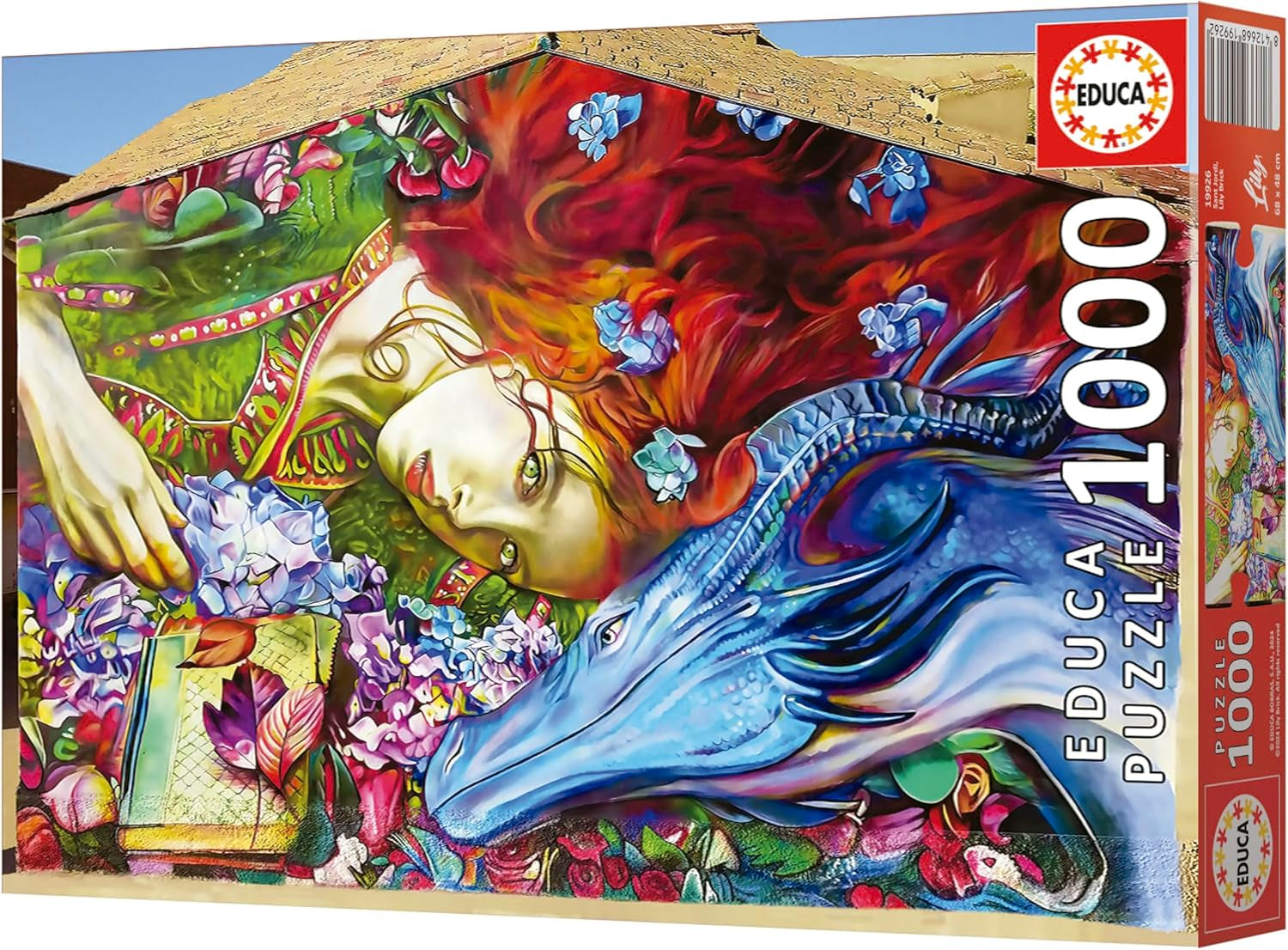 Educa - Puzzel van 1000 stukjes voor volwassenen | Sant Jordi, Lily Brick. Afmetingen: 68 X 48 cm. Inclusief Fixpuzzel puzzellijm. 14 jaar lang (19926) Puzzle Naty Shop