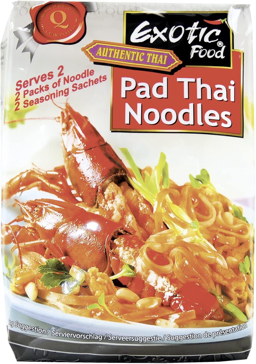 Wokrijstnoedels (Pad Thai), 2 stuks (2 pakken x 300 g)