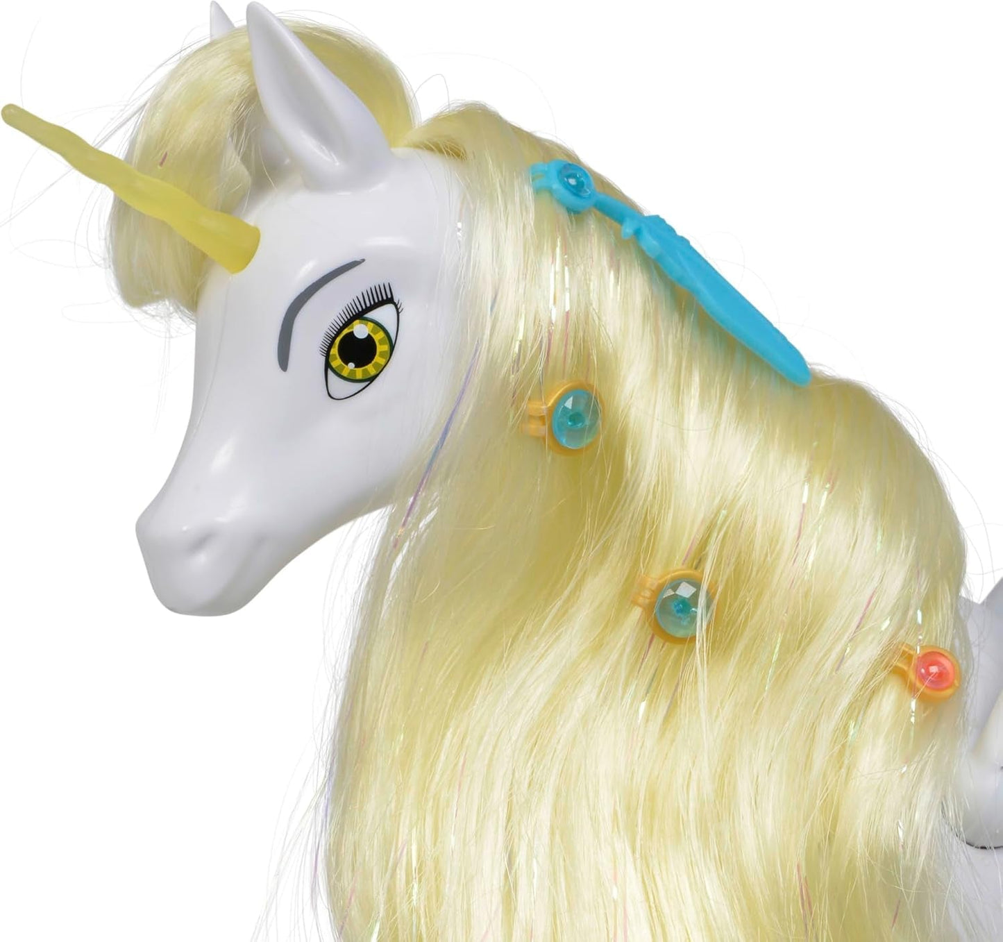 Simba 109480093 - Mia and Me Eenhoorn Onchao, Met beweegbare vleugels, haarclips, stylingborstel, speelpaard, pony, Centopia, vanaf 3 jaar, roze Naty Shop Dolls