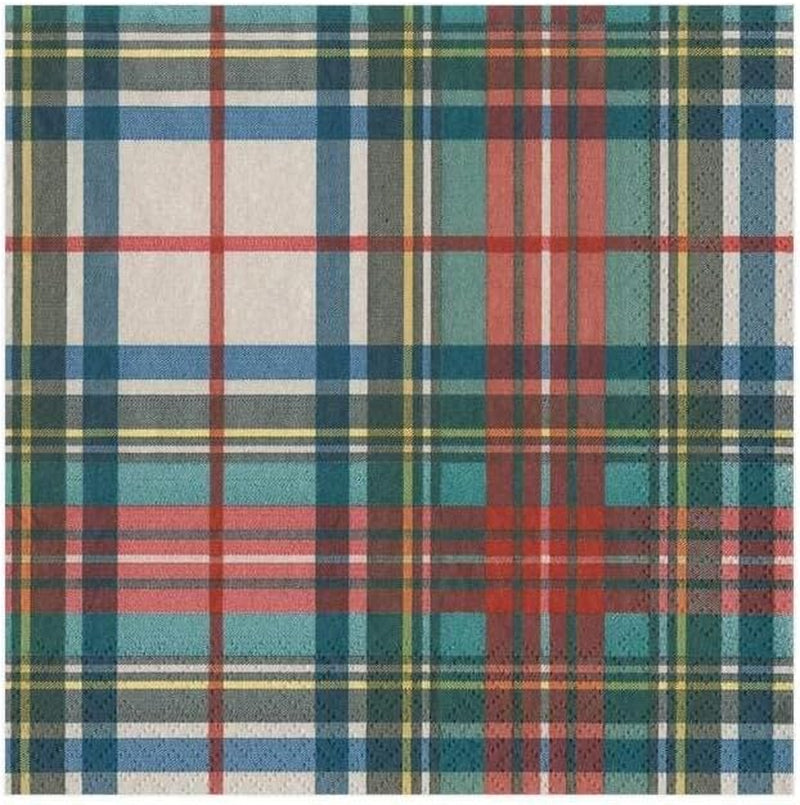 Dress Stewart Tartan Cocktail papieren servetten 20 per verpakking