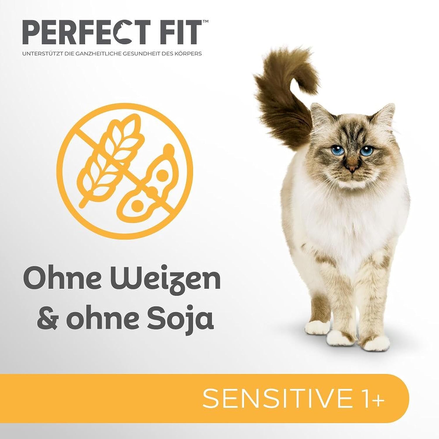 Natvoer voor katten Perfect Fit Sensitive 1+ met kip in saus, 12 zakjes, 12 x 85g - Premium natvoer voor gevoelige katten vanaf 1 jaar, zonder tarwe en soja, ter ondersteuning van de spijsvertering