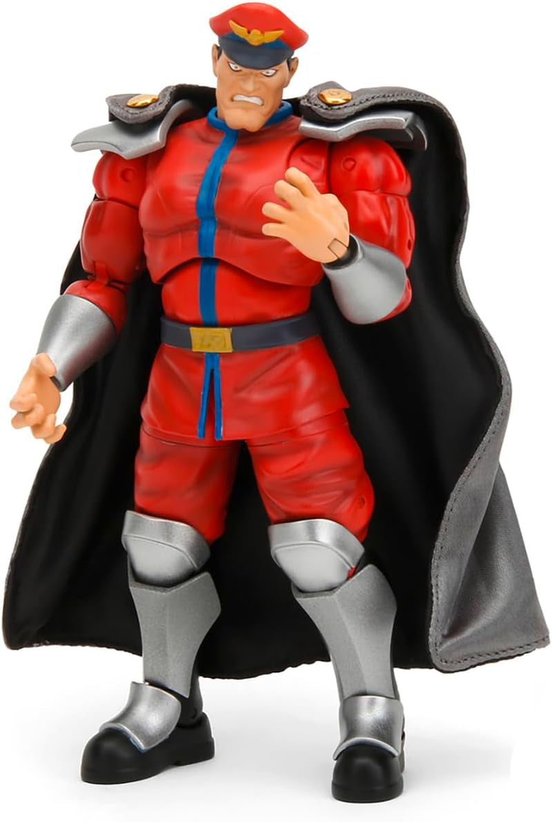 Jada Toys Street Fighter Figuur Guile (15 Cm) - Street Fighter 2: The Final Challengers Verzamelbaar beweegbaar actiefiguur met afwisselend hoofd, handen en accessoires, leeftijd 13+ Actiefiguren Naty Shop M. Bison