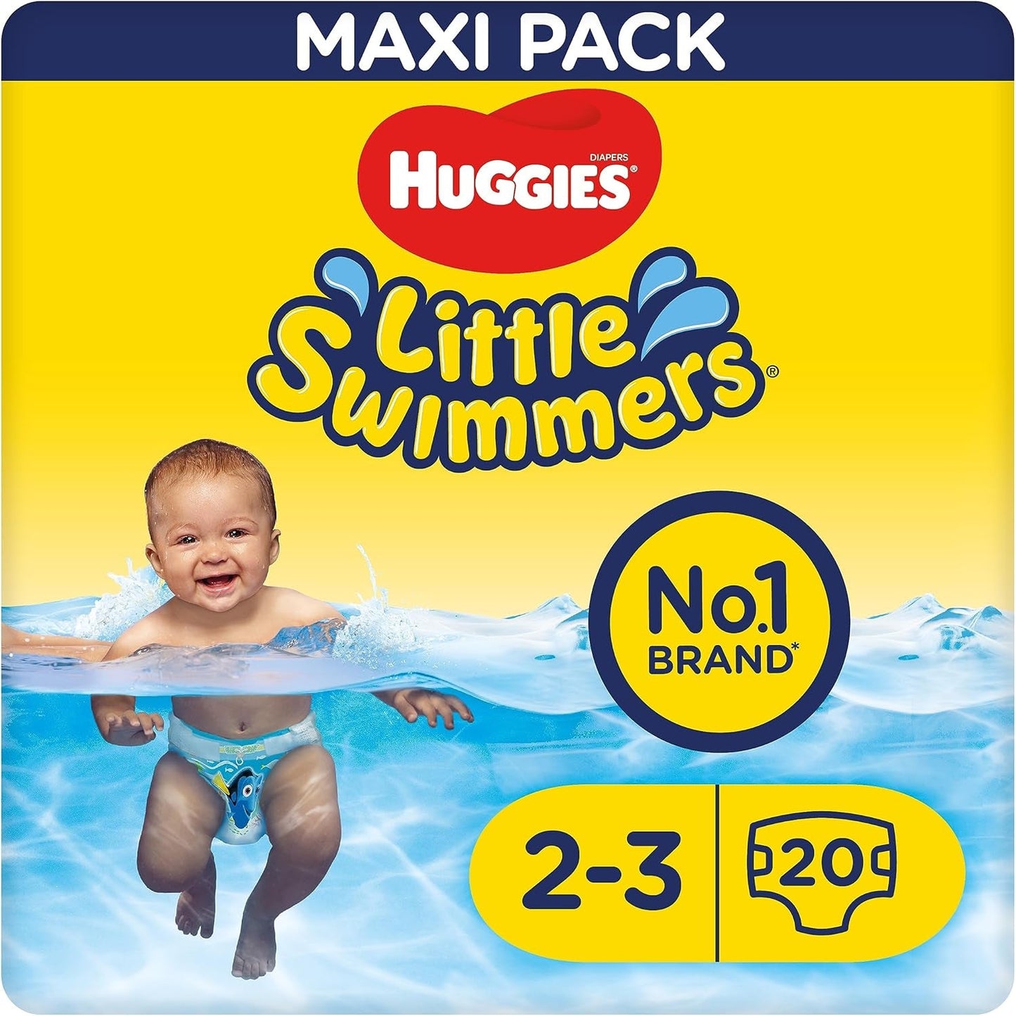 Huggies Little Swimmers Schwimmwindeln, Größe 2-3 (3-8 kg), 1 verpakking met 20 stuks