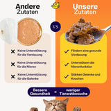 The Better Cat - Graanvrij natvoer met extra hoog vleesgehalte - Premium graanvrij en suikervrij kattenvoer (200 g, Kip)