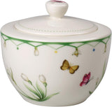 Villeroy & Boch – Kleurrijke Lente Zuckerdose 300 Ml Weiß/Bunt, Spülmaschinenfest, Mikrowellensicher, Dose Frühling, Deko Ostern, Oster Deko, Frischhaltedose, Vorratsdose, Premium Porzellan