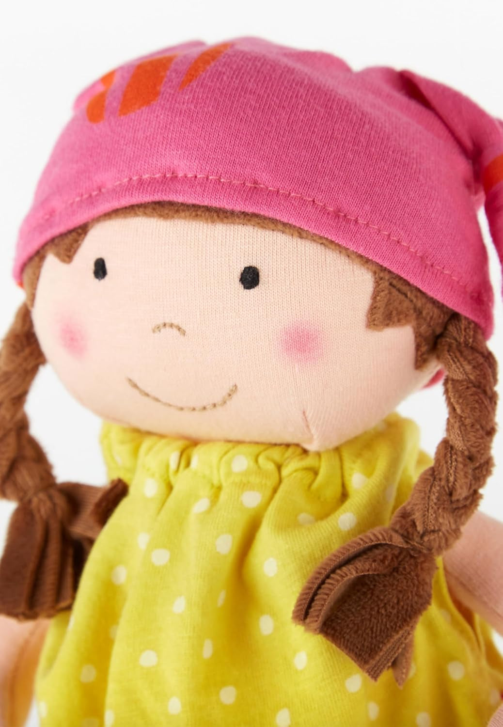 SIGIKID 39411 Kleine zachte meisjespop, babyspeelgoed, aanbevolen vanaf 6 maanden, geel