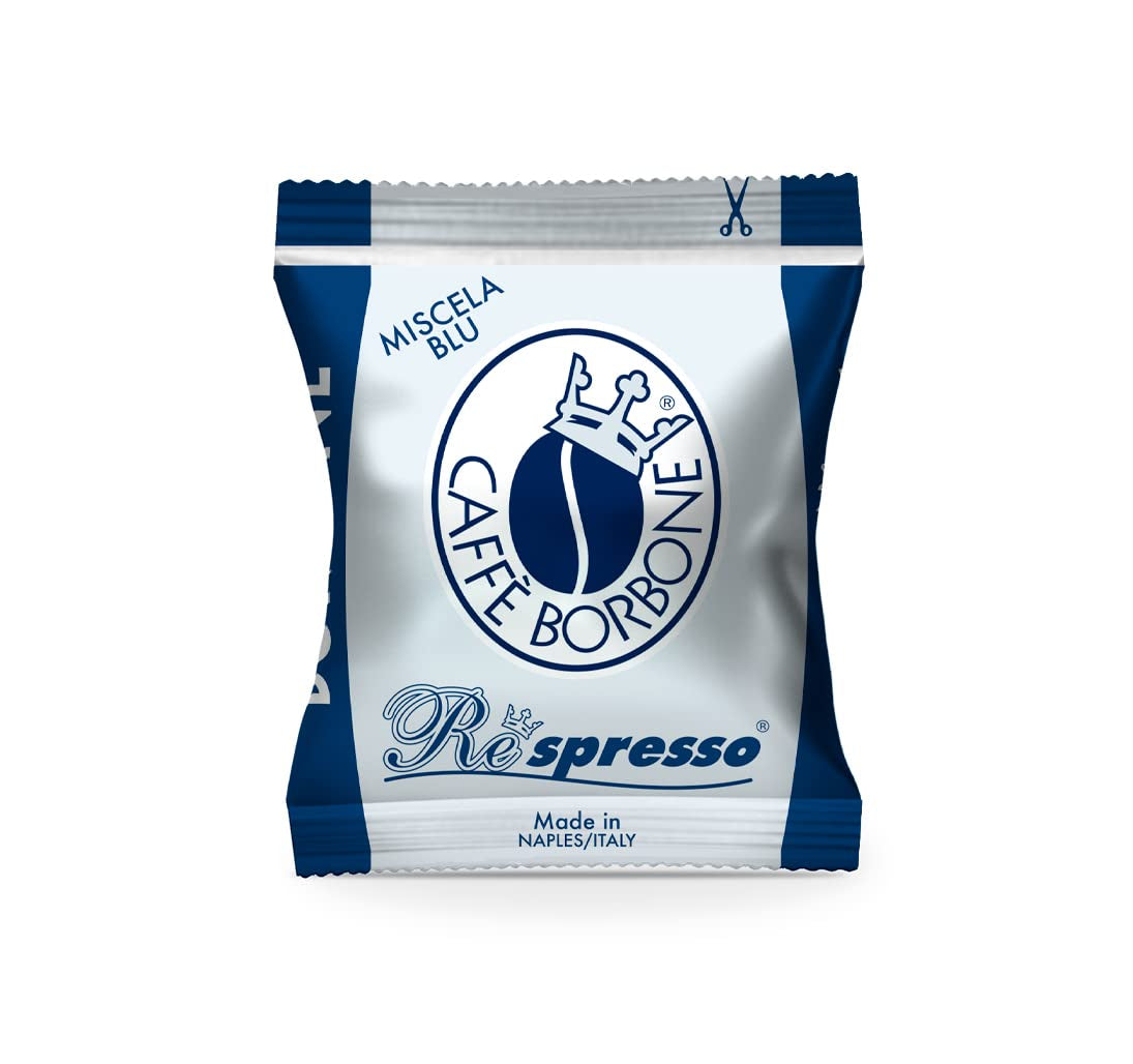 Caffè Borbone Kaffee Kapseln Respresso, Blaue Mischung, 100 stück & Kaffee Kapseln Respresso, Entkofeinierte Dek Mischung - 100 stück - Compatibel met Häuslichen Kaffeemaschinen Nespresso®*