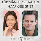 Haarbehandeling met basilicumextract van Nordic Pure | Voor de verzorging van dun, droog en kwetsbaar haar | Kan haaruitval voorkomen 100ml Naty Shop haarverzorging