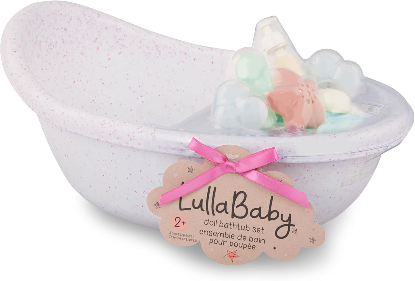 LullaBy – Poppenbad – Badset – Badspeelgoed – Poppenaccessoires – Realistisch waterspel – Kinderen vanaf 2 jaar