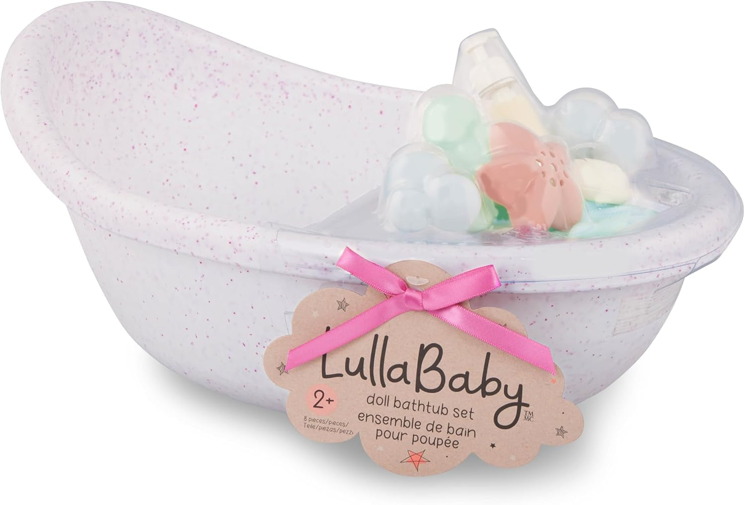 LullaBy – Poppenbad – Badset – Badspeelgoed – Poppenaccessoires – Realistisch waterspel – Kinderen vanaf 2 jaar