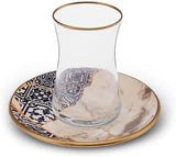 Karaca Aris 12-delig theeservies voor 6 personen - Prachtig porseleinen servies voor elegant theegenot
