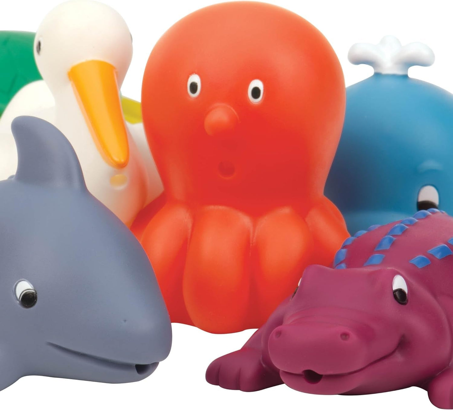 Battat 12-delig Badspeeltje Babybadje Waterdieren - Badmaatjes voor baby's vanaf 10 maanden - Badspeeltje Eend en meer Bebe Toys Naty Shop