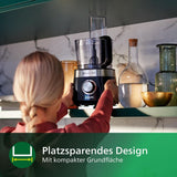 Philips Kompakte Küchenmaschine – 850W, 31 functies, 2,1-liter-koelkast, Powerchop, Edelstahlklinge (HR7530/10) Keuken Naty Shop