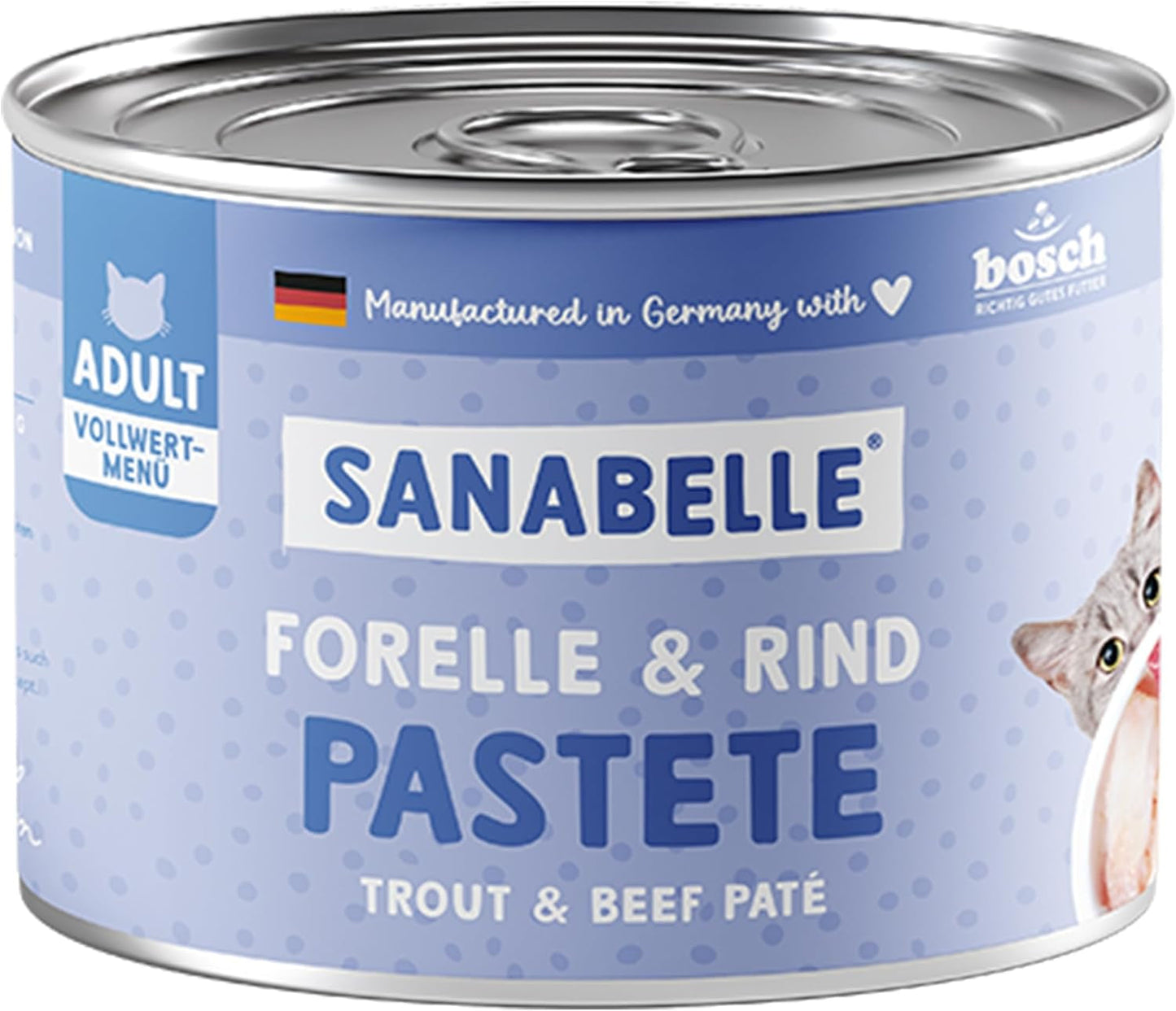 Sanabelle natvoerbeloningen voor forel en rundvlees | 6 x 195 g | 1,17 kg