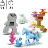 LEGO DUPLO | Disney ELSA en Bruni in het Betoverde Bos, IJskoningin, speelgoed met 4 figuren voor 2-jarigen, kleutercadeau voor meisjes en jongens vanaf 2 jaar, gebaseerd op Frozen 2 10418 Bouwsets Beuche in LEGO-Store