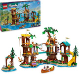 LEGO Friends Boomhut op avonturenkamp, speelset voor meisjes en jongens vanaf 8 jaar met 5 figuren en 5 dieren, cadeau-idee voor creatieve spellen, sportspeelgoed, poppenhuis 42631 Bouwsets Bekijk de LEGO-Store standaardtitel