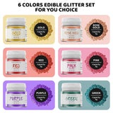 Eetbare glitters, 3 gram Naty Shop