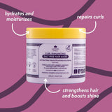 Haarmasker voor krullend haar by Nature Spell 400ml - Verrijkt met rijstwater en lijnzaad, voor alle krultypes, sulfaatvrij Naty Shop haarmasker