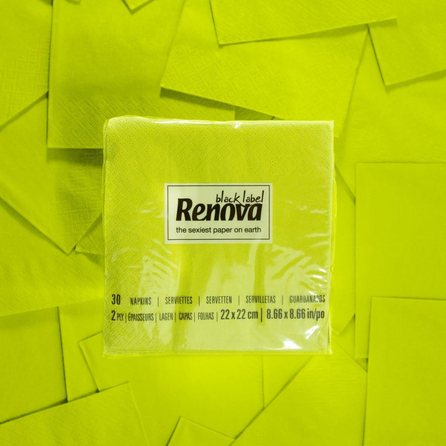Renova Cocktail Groen Papieren Servetten - 30 Servetten