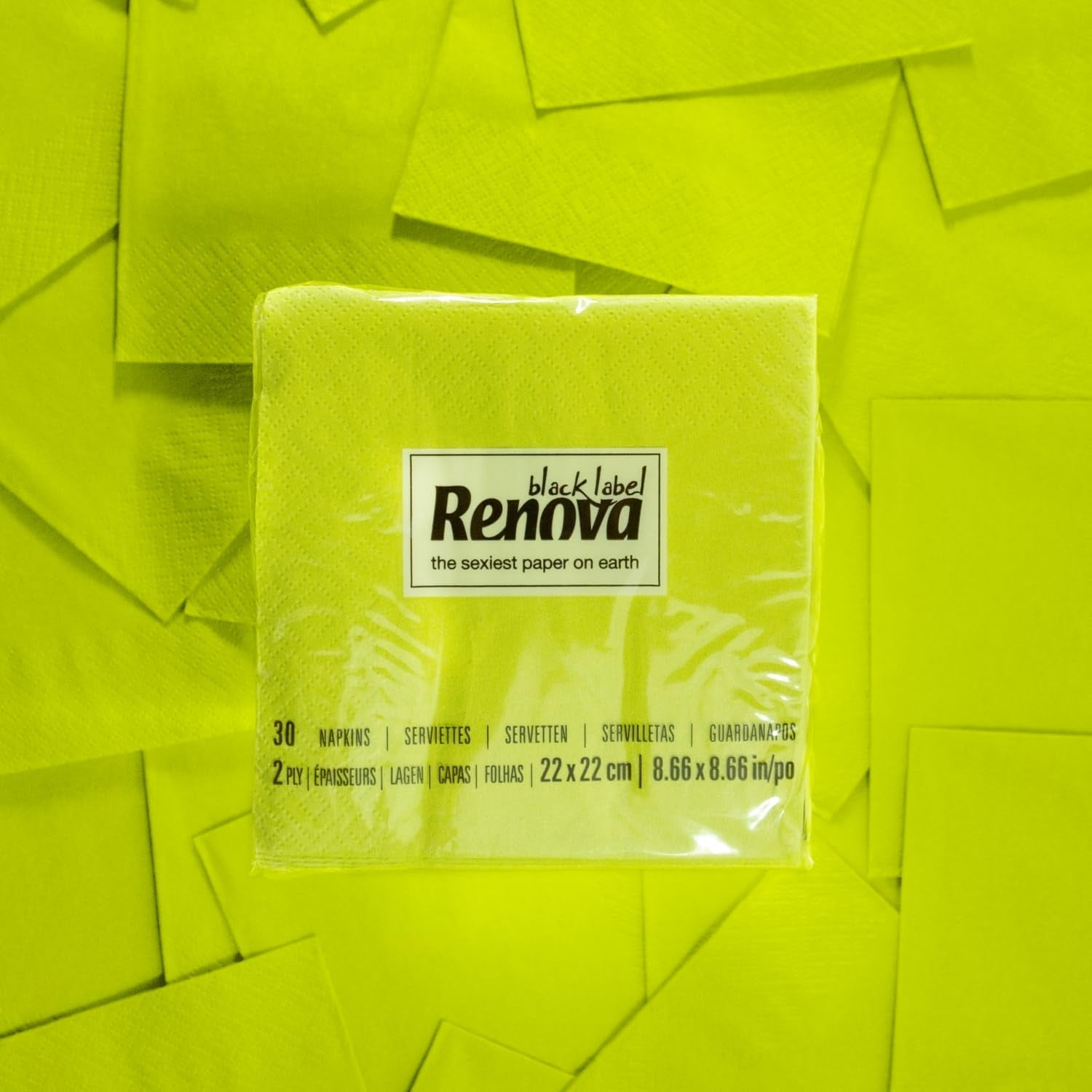 Renova Cocktail Groen Papieren Servetten - 30 Servetten