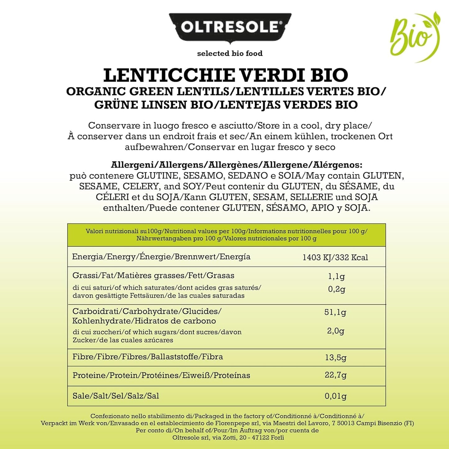 Biologische groene linzen 5 kg, hele biologische peulvruchten, bron van eiwitten en vezels, rijk aan vezels en mineralen, voordeelpakket