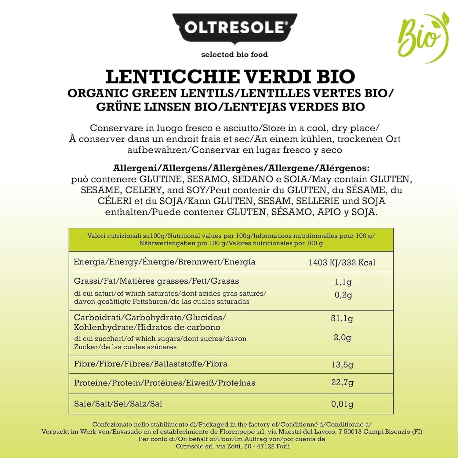 Biologische groene linzen 5 kg, hele biologische peulvruchten, bron van eiwitten en vezels, rijk aan vezels en mineralen, voordeelpakket