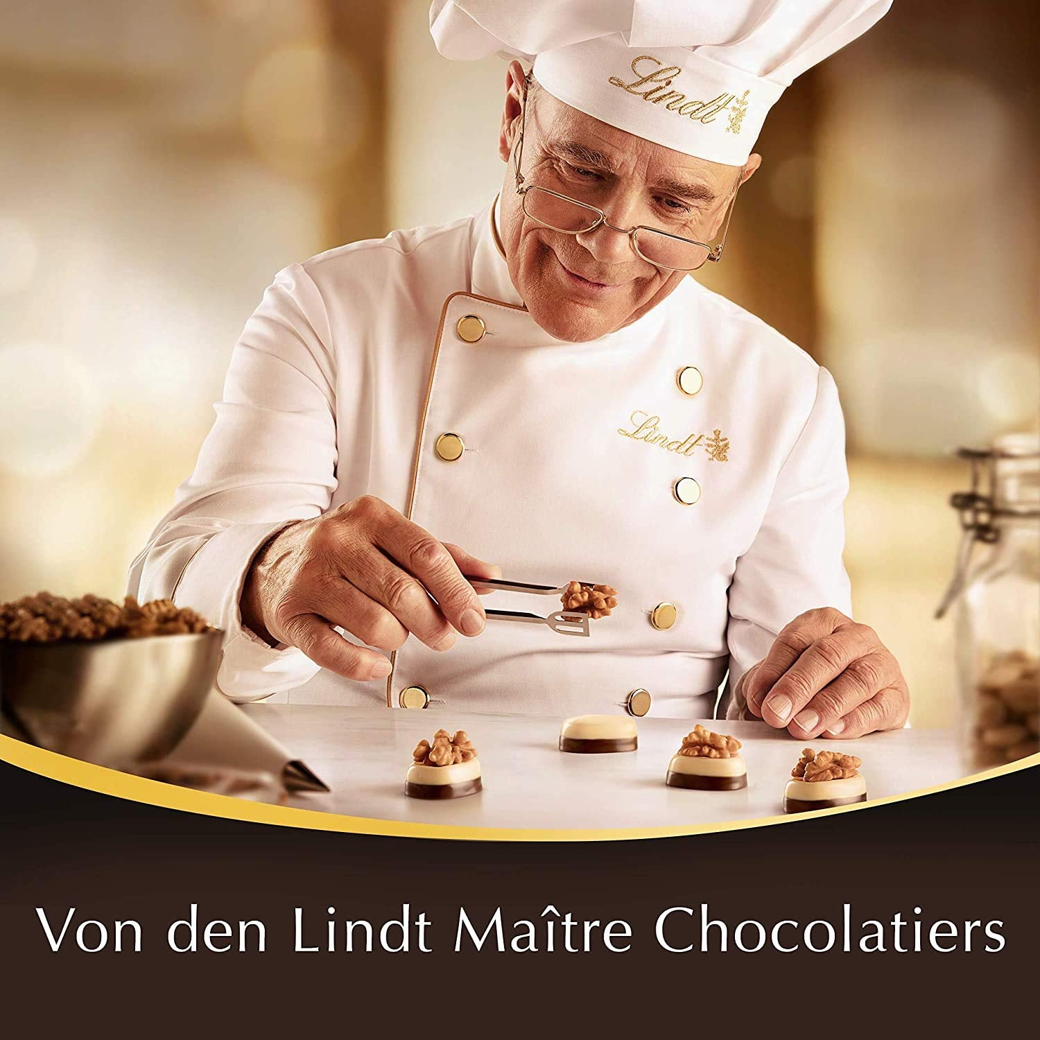 Geschenkdoos LINDOR Extra Zwart 70% Cacao, Geschenkchocolade, ca. 15 LINDOR-truffels, 186 g (pak van 2)
