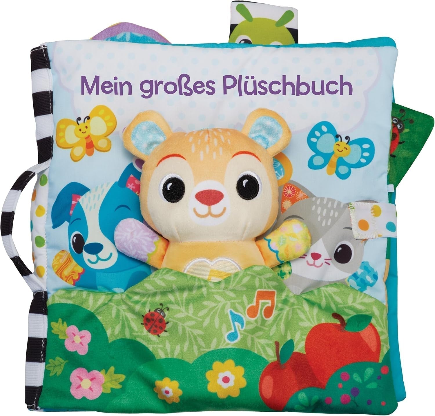 VTech Baby Mijn grote pluchen boek - Tast- en voelboek/boek met muziek en geluiden - Stoffen boek met bewegende elementen - Speelgoed voor motorische en zintuiglijke vaardigheden - Voor baby's en kinderen van 3-24 maanden Bebe Naty Shop Speelgoed Standaard titel