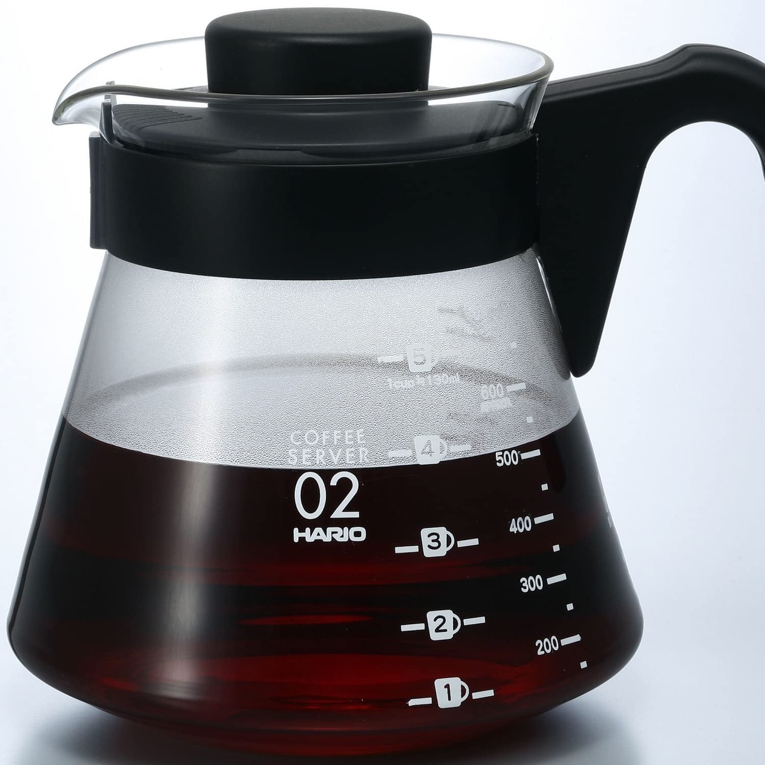 4977642019126 Karaf voor het serveren van koffie V60 700 ml VCS-02B, glas, kleurloos, 17,3 x 14,1 x 13 cm