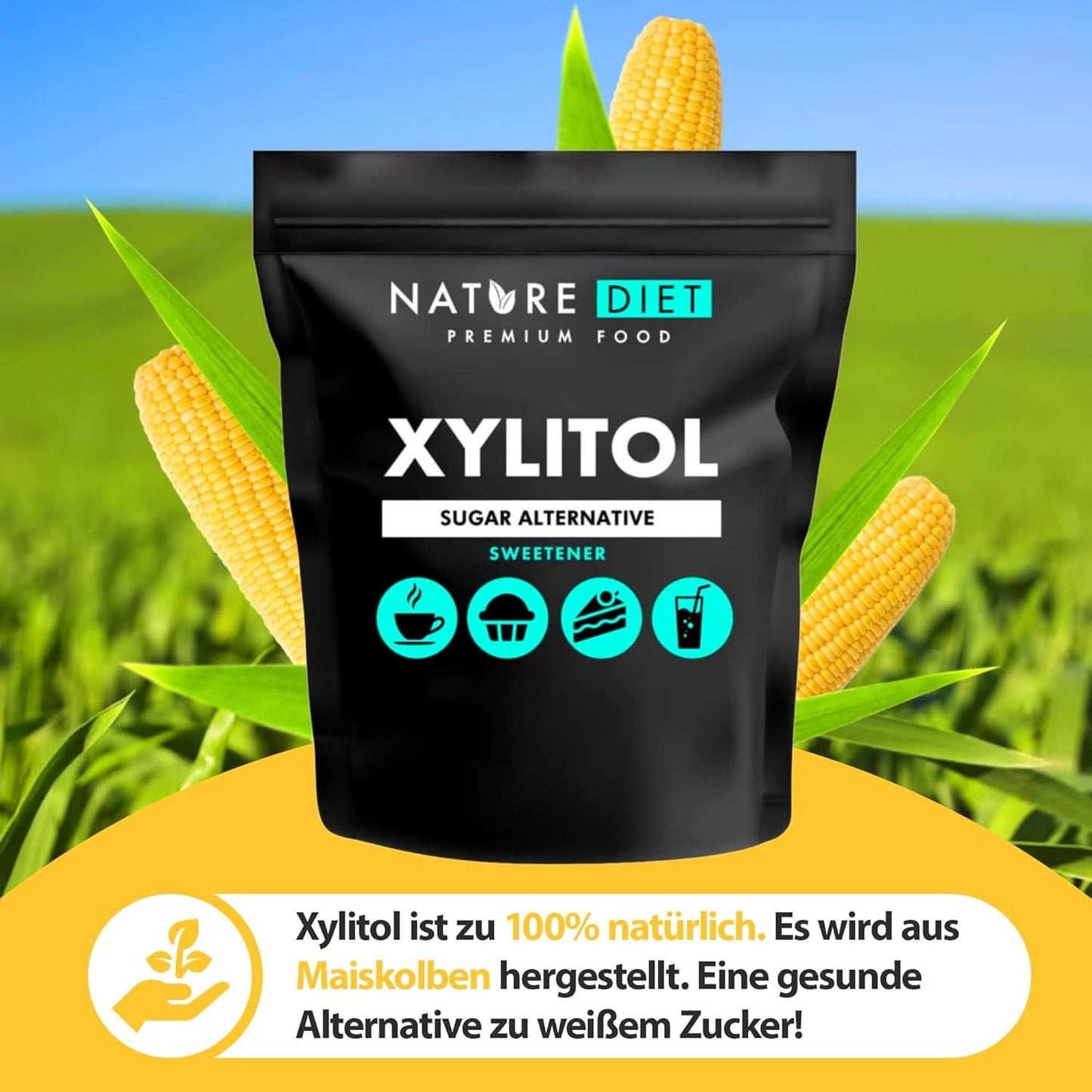 Nature Diet Xylitol, 1 kg Zoetstoffen Naty Shop