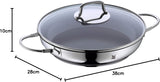WMF Devil inductie kookpan 26 cm met glazen deksel, Cromargan gecoat roestvrij staal, keramische coating, ovenvaste potten en pannen Naty Shop