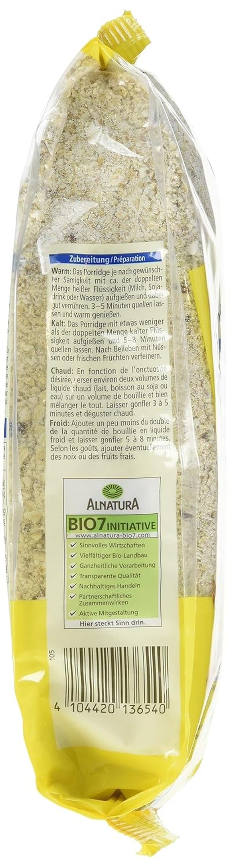 Biologische havermout- en speltpapbasis, 500 g (pak van 3)